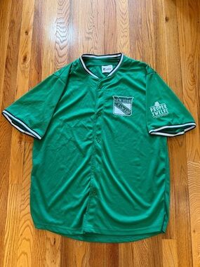 St. Patricks Day New York Rangers Baseball Jersey